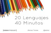 (Codemotion 2014) 20 lenguajes en 40 minutos