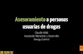 Asesoramiento a personas usuarias de drogas