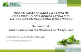 Taller Alide-Bid-Brou (Sesión 2.b): Como Funcionan los Sistemas de Riesgo E&S, Gelson Vinicio Valladares, Fedecredito, El Salvador