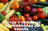 Frutas y verduras de temporada en España