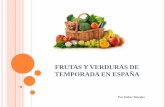 Frutas y verduras de temporada en españa
