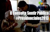 II Consulta Sentir Público. Intención de voto en Segunda Vuelta presidencial 2013 en Valparaíso