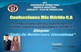 Plan de Produccion - Confecciones Mia Merida C.A