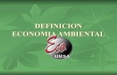 Definición de economía ambiental