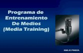 Media Training Emilio Pineda