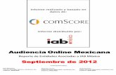 Reporte de audiencias- Septiembre 2012 por comScore
