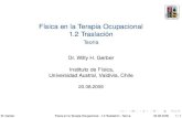 UACH Fisica En La Terapia Ocupacional 1 2 Translacion Teoria