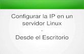 Cambiar ip en linux