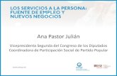 Ana Pastor - LOS SERVICIOS A LA PERSONA: FUENTE DE EMPLEO Y NUEVOS NEGOCIOS