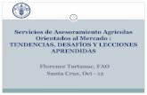 Servicios de Asesoramiento Agrícolas Orientados al Mercado :TENDENCIAS, DESAFÍOS Y LECCIONES APRENDIDAS