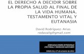 Rodríguez arias el derecho a decidir sobre la propia salud testamento vital y eutanasia