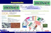 Presentacion de REDVET y RECVET revistas cientificas de Veterinaria.org
