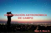 Charla del 06 de Octubre de 2012: Observación Astronómica de Campo. Por Elkin Ramiro Mesa Ochoa