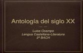 Antología del siglo XX Luisa Ocampo