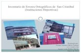 Errores Ortogrficos en las Instalaciones Deportivas de San Cristóbal