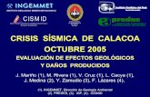 CRISIS  SÍSMICA  DE  CALACOA - EVALUACIÓN DE EFECTOS GEOLÓGICOS Y DAÑOS PRODUCIDOS.