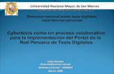 Cybertesis como un proceso colaborativopara la implementación del Portal de la Red Peruana de Tesis Digitales