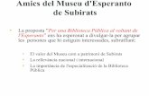 Presentació dels Amics del Museu d'Esperanto de Subirats