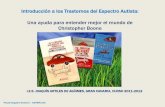 Introducción a los trastornos del espectro autista. Charla para alumnos del Club de Lectura del IES Joaquín Artiles de Agüimes, Gran Canaria.