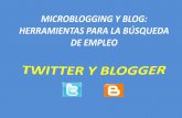 Twitter y Blogger para la Búsqueda de Empleo