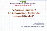 Porqué Innovar EPG San Sebastián 2010