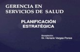 GERENCIA DE SERVICIOS DE SALUD: Planificacion estrategica