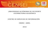 Presentacion del centro de servicios informacion enero   abril 2014