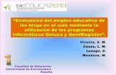 Evaluación del empleo educativo de los blogs en el aula mediante la utilización de los programas informáticos Goluca y GestMagister