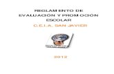 Reglamento evaluación 2012