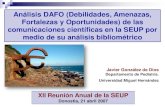 Análisis dafo comunicaciones sociedad española de urgencias pediatricas