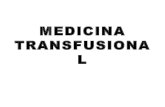 Medicina transfusional