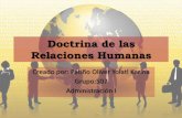Doctrina De Las Relaciones Humanas