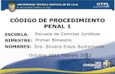 UTPL-CÓDIGO DE PROCEDIMIENTO PENAL I-I-BIMESTRE-(OCTUBRE 2011-FEBRERO 2012)