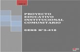 Proyecto Educativo Integral Comunitario (PEIC) /2014 CENS 3-418