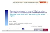 Experiencias europeas en usos de TIC e Internet en actividades socioeducativas en el ámbito penitenciario. Jürgen Hillmer