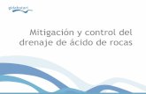 Mitigacion y control del drenaje de acido de rocas