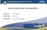 PSICOLOGÍA DE DESEMPEÑO I (I Bimestre Abril Agosto 2011)