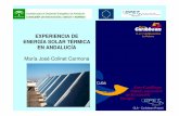Experiencia de la Energía Solar Térmica en Andalucía 2004 - SODEAN - Junta de Andalucía