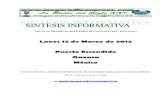 Sintesis informativa 11 03 2012