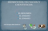 Presentación documentos tecnicos y cientificos resumen