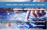 Html5, Rest, JSON, Angular JS y Java EE 7  - Aplicaciones Web Modernas y Escalables