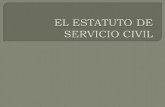 El Estatuto de Servicio Civil
