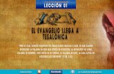 LECCION 01 "EL EVANGELIO LLEGA A TESALONICA"
