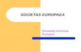 Sociedad Europea- Fundaciones