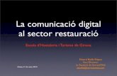 La comunicació digital al sector restauració