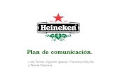 Presentación plan de comunicación Heineken. Gabinete de comunicación