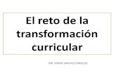El reto de la transformación curricular