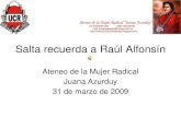 Salta recuerda a Raúl Alfonsín