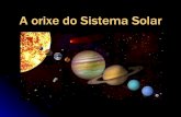 A Orixe Do Sistema Solar