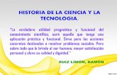 Historia de la ciencia y tecnologia